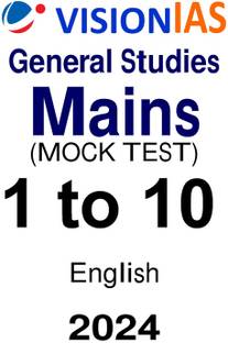 Vision IAS GS Mains 1 To 10 Mock Test Series In English For UPSC Exam 2024