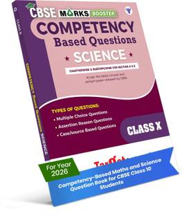 Class 10 CBSE Science Competency Based Questions | 1383 Practice Questions Chapterwise & Subtopicwise For Sections A & E | Class 10 Science Question Bank | Includes MCQs, Assertion Reason, & Case Based Questions