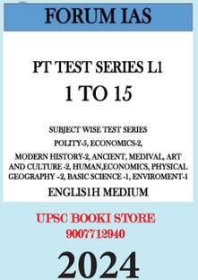 FORUM IAS Prelims Test Series 1-15 (L1) 2024 English Medium