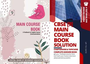 CBSE MAIN COURSE BOOK CLASS 9 WITH Complete Answer Book Chapter Wise & Unit Wise As Per New CBSE Syllabus Set Of 2 Books