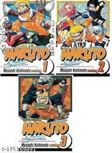 Naruto Manga Vol 1, Vol 2 And Vol 3 Set