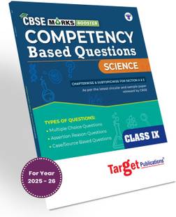 CBSE Class 9 Science Competency Based Questions | Practice Questions Chapterwise & Subtopicwise For Sections A & E | Class IX Science Question Bank | Includes MCQs, Assertion Reason, & Case Based Questions