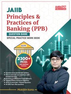 JAIIB Principles & Practices Of Banking (PPB) MCQs 2300+ Questions (English Printed Edition) Book By Adda247