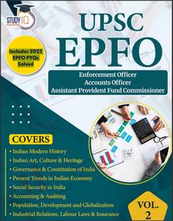 UPSC 2025 EPFO Enforcement Officer, Accounts Officer & Assistant Provident Fund Commissioner For (EO/ AO/ APFC) Vol- 2 Exams