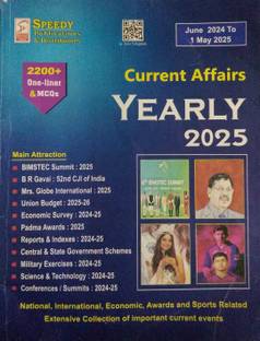 Speedy Current Affairs June To May 2025