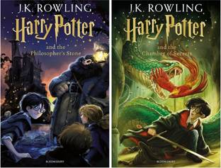 Harry Potter 2 Book Set : Harry Potter And The Philosopher's Stone + Harry Potter And The Chamber Of Secrets