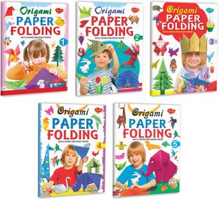 Origami Paper Folding Complete Combo | Pack Of 5 Activity Books | With Paper Provided