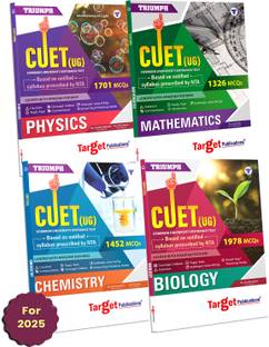 CUET Guide-Physics, Chemistry, Maths & Biology| CUET-UG Entrance Exam Book For BSC | Common University Entrance Test For Under-Graduate/Integrated Courses