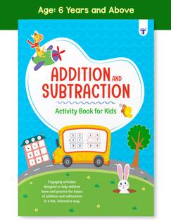 Addition And Subtraction Activity Book For Children | 80+ Maths Activity Book For Kids | Age 6+ Years
