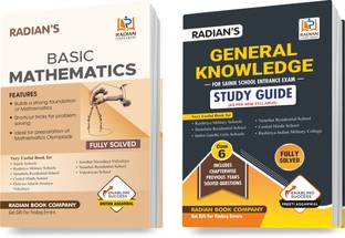 Combo Of Basic Maths And Sainik School GK Book Class 6 For Entrance Exams 2024 (AISSEE) (Set Of 2 Books, English Medium)
