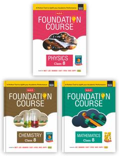 MTG IIT Foundation Class 8 Physics, Chemistry & Mathematics (Set Of 3 Books) - Useful For Olympiad, NTSE, NVS, KVPY & Boards Exam | Based On NCERT Latest Pattern 2024-25