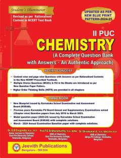 Jeevith 2nd PUC - Chemistry - Student's Illuminator|A Complete Question Bank With Answers- An Authentic Approach|For 2024-25|