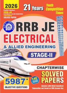RRB JE Electrical & Allied Engineering Stage_II Chapterwise Solved Papers 5987 English Medium 2026