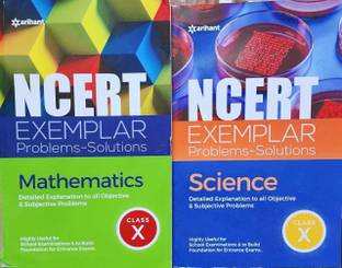 NCERT EXEMPLAR PROBLEMS-SOLUTIONS SCIENCE AND MATHEMATICES CLASS 10 ( Set Of 2 Book ) (Paperback, ARIHANT) NEW EDITION
