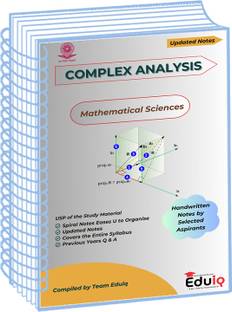 Eduiq Complex Analysis Handwritten Notes With Previous Years Q & A For CSIR NET Entrance
