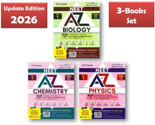 Cengage NEET A To Z - Physics, Chemistry & Biology Part-1's [PCB Combo -Set Of 3 Books ] With FREE 38 Year's NEET PYQs On Cengage Digital- For New Edition 2026 Exam
