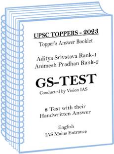 UPSC Toppers 2023 Aditya Srivstava And Animesh Pradhan 8 GS Handwritten Copy By Vision IAS In English For Mains 2024