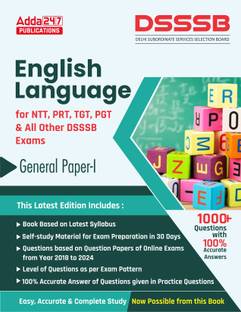 DSSSB English Books General Paper - I For NTT, PRT, TGT, PGT Exams