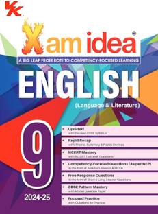 Xam Idea English (Language & Literature) Class 9 Book | CBSE Board | Chapterwise Question Bank | Based On Revised CBSE Syllabus | NCERT Questions Included | 2024-25 Exam