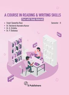 Degree First Year Sem II ENGLISH Textbook With Study Material - A Course In Reading And Writing Skills ( Useful For All Universities Of Andhra Pradesh )