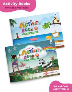 Nurture Activity Books For Kids | Children Activity Book | 5 To 10 Year Old |78 DIY Craft, Art And Other Ideas Using Simple Materials With Step By Step Instructions, Guidelines And Demo | Set Of 2 Books