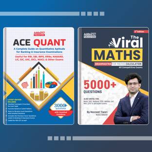 ACE Quantitative Aptitude & Viral Maths Combo For IBPS / SBI / RRB / RBI Bank Clerk / PO Prelims & Main Exams (English Printed Edition) By Adda247