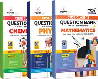 Maxx Marks CBSE Class 12 Bundle - Physics, Chemistry & Maths Question Banks (2024 Exam)