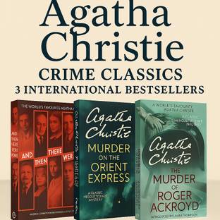 Agatha Christie 3 Book Set – Murder Mystery Classics: And Then There Were None, Murder On The Orient Express & The Murder Of Roger Ackroyd