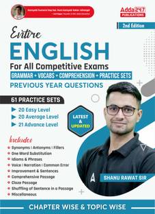 Entire English For All Competitive Exams |GRAMMAR|VOCABS|COMPREHENSION| 61 PRACTICE SETS With Previous Year Questions