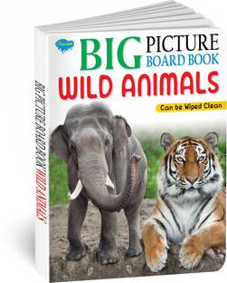 Big Picture Board Book Wild Animals | Can Be Wiped Clean