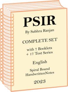 Full Set PSIR Optional Handwritten Notes By Subhra Ranjan With 17 Test Series In English For IAS Mains