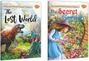 Sawan Set Of 2 Illustrated World Famous Classic The Lost World & The Secret Garden