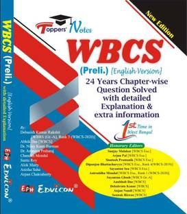 Toppers' Notes WBCS (Prelim) 24 Years Chapter-Wise Question Solved (English Version)