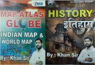 KHAN SIR MAP ATLAS GLOBAL INDIAN MAP AND WORLD Map AND INDIAN POLITY AND INTERNATIONAL RELATIONS