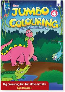 Blossom Jumbo Colouring Book For Kids | Level 4 | 8 To 10 Years Old | Best Gift To Children For Drawing, Coloring And Painting