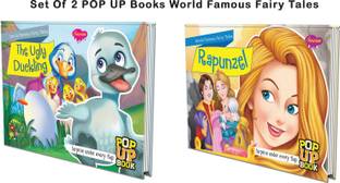 Set Of 2 POP UP Books World Famous Fairy Tales | Rapunzel And The Ugly Duckling| "Tresses And Transformations: Rediscovering Rapunzel And The Ugly Duckling"