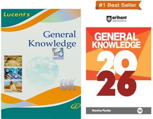 Lucent's General Knowledge 2025-26 Edition, GK-COMBO 2026 With Arihant GK Book Set, Best Seller Study Material | Original Copy With Scratch 3-D Hologam | Useful All Govt And Other 2025-26 Exams
