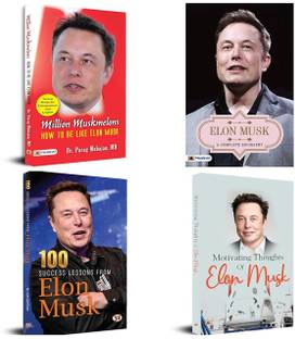 Elon Musk's Books Bundle: Million Muskmelons + Elon Musk A Complete Biography + 100 Success Lessons From Elon Musk + Motivating Thoughts Of Elon Musk (Set Of 4 Books)- English