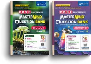 Biology, Chemistry (2 Books Combo) CBSE Question Bank Class 12 With CBSE Sample Paper For 2026 Exams By Master Mind