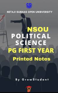 Nsou Political Science Pg First Year Printed Study Material