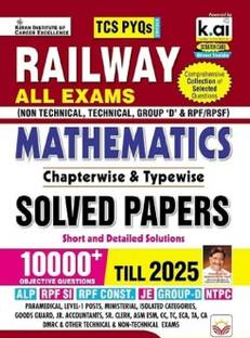 Railway Maths All Exam Maths Chapterwise And Typewise Solved Papers TCS PYQs 10000+ Objective Questions (English Medium)