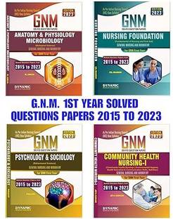 Gnm 1st Year Test Papers With Solved Answers.pack Of 4 Books ( As-Per Inc Syllabus 2023-2024)