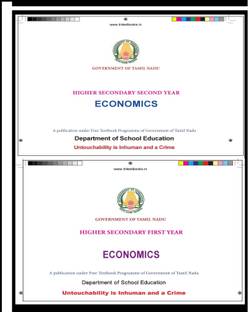 Tamilnadu State Board Syllabus 11th And 12th Std Economy English Medium