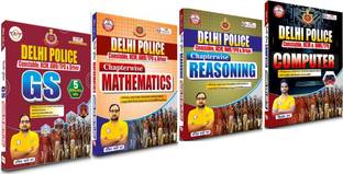 Delhi Police Constable 4 Books Combo Updated (2025) By Ankit Bhati Sir RWA (Reasoning + Maths + GS + Computer)