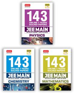 MTG JEE Main 7 Years (2025-2019) Physics, Chemistry & Mathematics All 143 Shifts Online Previous Years Solved Papers (PYQ Book) | 5 Mock Test Paper For 2026 Exams (Set Of 3)