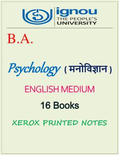 Ignou - BA Psychology - Optional Printed Notes - (Printout Study Material)