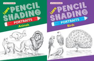 Learn Pencil Shading Portraits - ANIMALS & BIRDS
