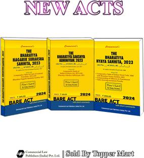 The Bhartiya Nagrik Suraksha Sanhita, 2023 | The Bhartiya Sakshya Adhiniyam, 2023 | The Bhartiya Nyaya Sanhita, 2023 Edition 2024