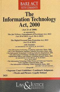 The Information Technology Act 2000 , Bare Act Along With Supreme Court Guidelines, Landmark Judgments, Words And Phrases-Legally Defined