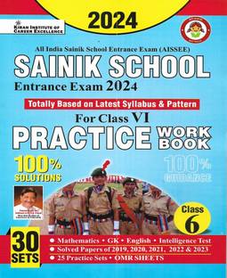 Sainik School Class 6 Entrance Exam 2024 Practice Work Book In English